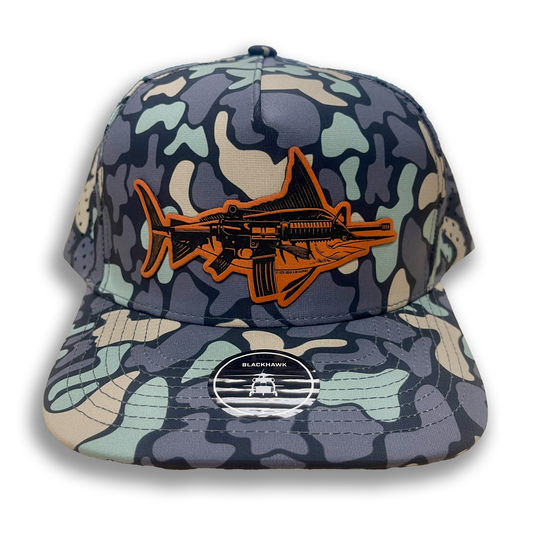 The mARlin Hat- Blackhawk Dino Camo