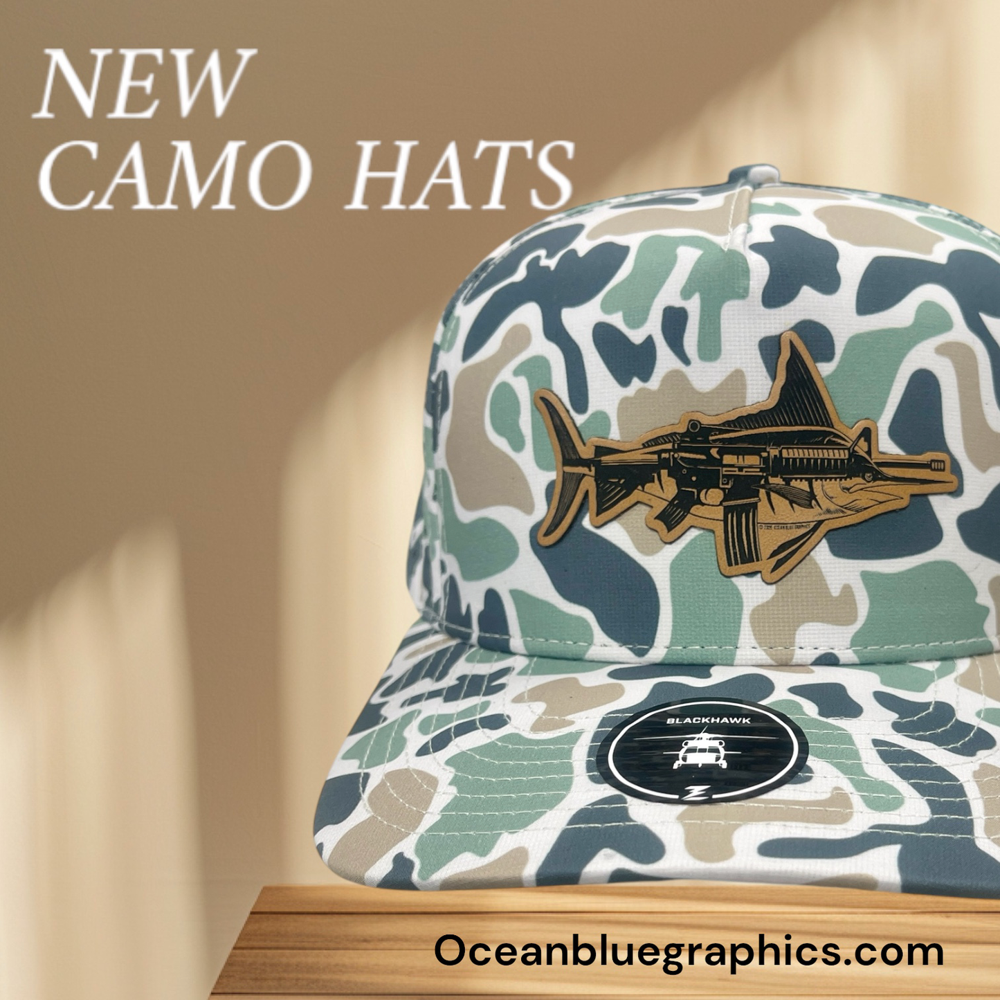 The mARlin Hat- Blackhawk Jungle Camo