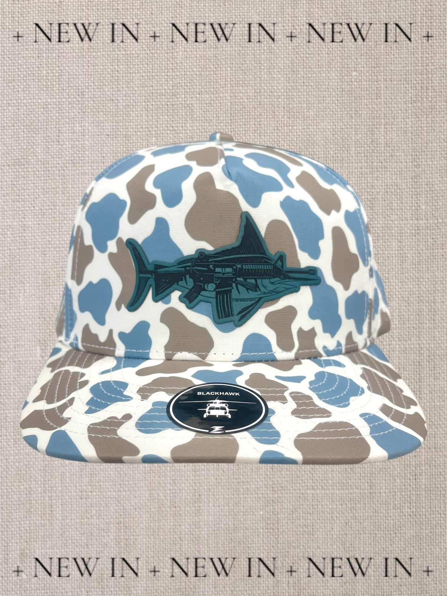 The mARlin Hat- Blackhawk BlueOld-School Camo