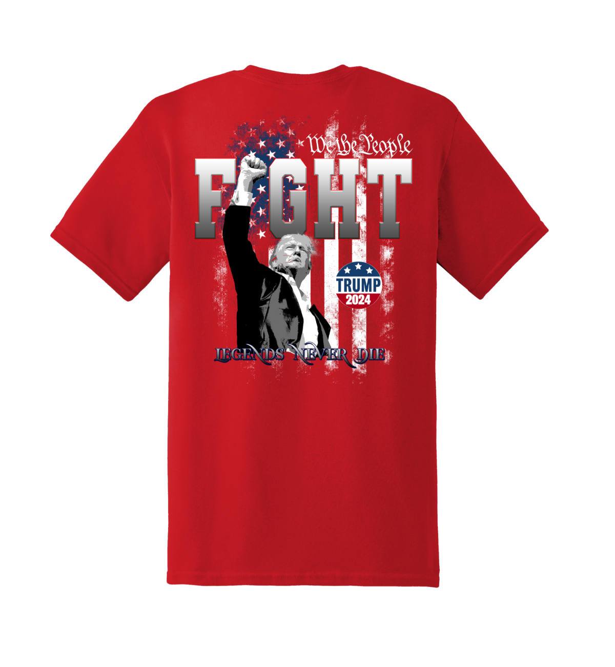 TRUMP: WE THE PEOPLE FIGHT Softstyle Red T-Shirt