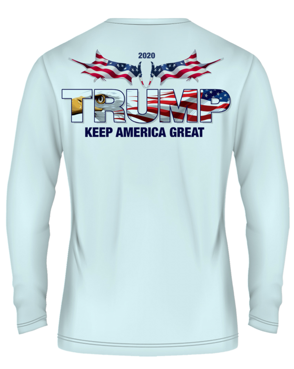 TRUMP Marlin Logo Performance Fishing Shirt