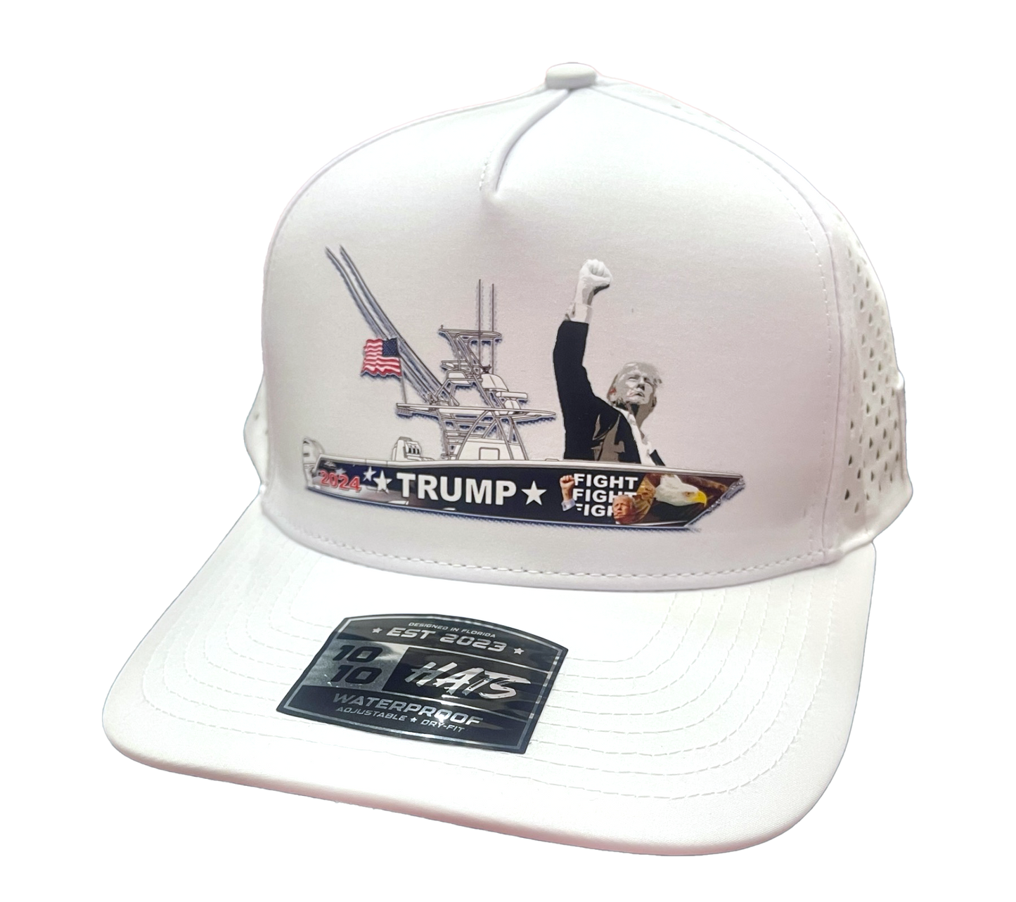 TRUMP BOAT PARADE WHITE PERFORMANCE HAT